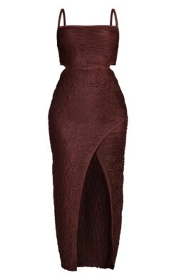Chocolate Pleated Open Back Strappy Midaxi Dress -Serenova Dresses Shop b2fdd2e0b889073e00fcce8cbdbf45ddb223052e cnb7294 5