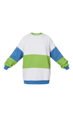 White Oversized Color Block Sweatshirt Dress -Serenova Dresses Shop b8d077040f09aa0f99726e0a59a39bf49ebd2c89 cna0933 5