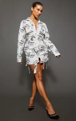 Cream Cargo Print Ruched Pocket Detail Zip Through Bodycon Dress -Serenova Dresses Shop beaf0c2b3c4101b0e7444c8d789be7ac100aa694 cnb7186 3