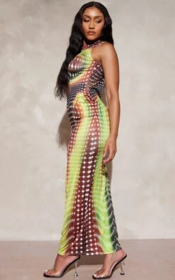 Shape Orange Abstract Print Sleeveless Low Back Midaxi Dress -Serenova Dresses Shop bf8a7f0bc055466ee211c91c1e208f13596cd2a3 cnd7451 3