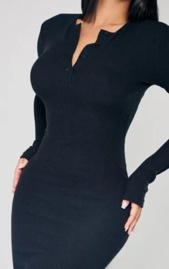 Petite Black Brushed Rib Midi Dress -Serenova Dresses Shop c56642f3ec11a2b0e3c5d2b49bd48491ad13e3fa cnb2827 4