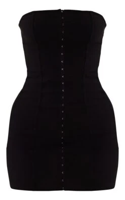 Black Stretch Woven Hook & Eye Bandeau Bodycon Dress -Serenova Dresses Shop c9b710f8e7d99ec802999e7531c59ba3136da3e1 cnc7739 5