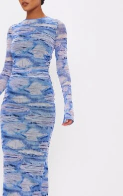 Tall Denim Print Ruched Midaxi Dress -Serenova Dresses Shop ca9d855bdceffdaa07e3ed59f01b96e993a22534 cnd3439 4