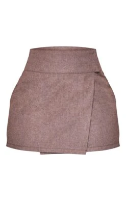 Brown Woven Tailored Wrap Mini Skirt -Serenova Dresses Shop ce364b1014cd30c03e1a173d28fed44f95586097 cnc0985 6