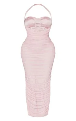 Shape Candy Pink Mesh Corset Detail Ruched Maxi Dress -Serenova Dresses Shop cff48e2975c67bb1693267dda9539357aadea586 cnc8786 5