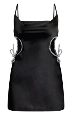Black Glitter Bow Detail Cut Out Cami Dress -Serenova Dresses Shop d0ba5f06c66bb4191722b6a8eef6cc8caacbefdd cna9028 5