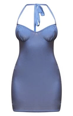 Blue Slinky Ruched Bust Detail Halterneck Bodycon Dress 9 Blue Slinky Ruched Bust Detail Halterneck Bodycon Dress -Serenova Dresses Shop d28c06afc84c3460a9a428f158714fb9540cd617 cnd0389 5