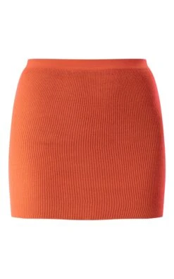 Burnt Orange Two Tone Knit Mini Skirt -Serenova Dresses Shop d41e3c096ae3c8e149cdaface7e58c8d8cae3254 cnc3297 6