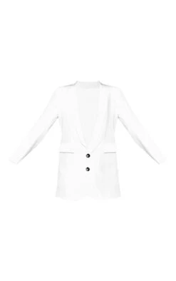 White Plunge Pocket Detail Blazer Dress -Serenova Dresses Shop e6f035ae9fa5dfa37ce6cc193f691c08b9d1e7ed cne1554 5