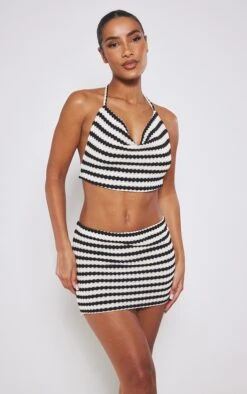 Black Stripe Textured Rib Micro Mini Skirt 9 Black Stripe Textured Rib Micro Mini Skirt -Serenova Dresses Shop e80a7ed046003223e539f82769a2c42282af669d cnd8288 4