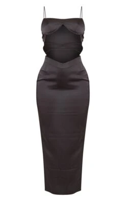 Black Satin Underwired Strappy Cut Out Midaxi Dress -Serenova Dresses Shop e8aefee4ee408f10f47e447c4c2201c04c6f3d77 cne1425 5