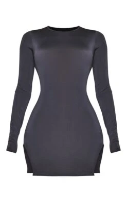 Black Slinky Side Cut Out Bodycon Dress -Serenova Dresses Shop eb056a34d1734779dfe4a92b72a38e592a2988b6 cnb7476 5