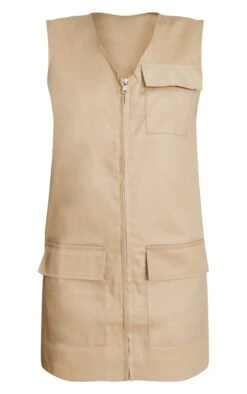 Camel Cargo Pocket Detail Sleeveless Dress -Serenova Dresses Shop ed05e852750dc3c9e72abfe281925ff977c37210 cnd1297 5