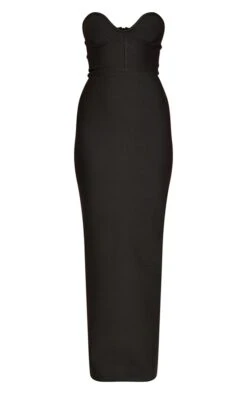 Black Bandage Corset Split Back Maxi Dress -Serenova Dresses Shop ede52b178dbee9646f690933f17296d8eac733f5 cnd0006 5