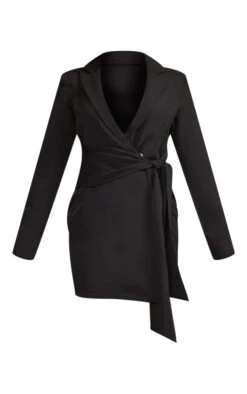 Black Wrap Detail Blazer Dress -Serenova Dresses Shop ef2ea44f66ad0eb97599cf46f549f4bef6a1238f cmg3953 5
